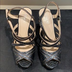 Coach platform heels